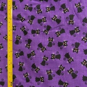 Spoopy Cat Fabric Yardage